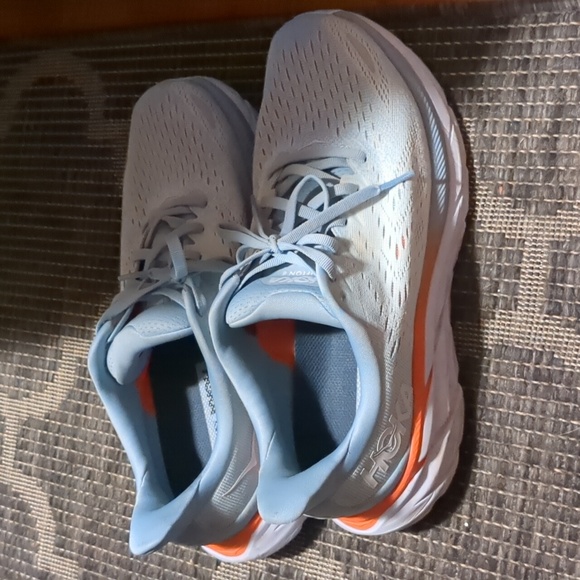 Hoka One One Clifton 8 Blue Fog Plein Air Running Shoe Women’s Size 10 D - Picture 3 of 14